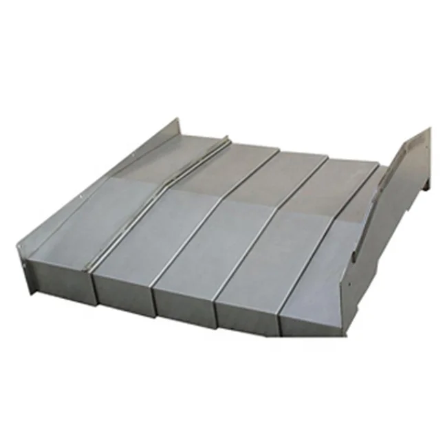 Steel telescopic protective slide bellows cover for numerical control machine tools