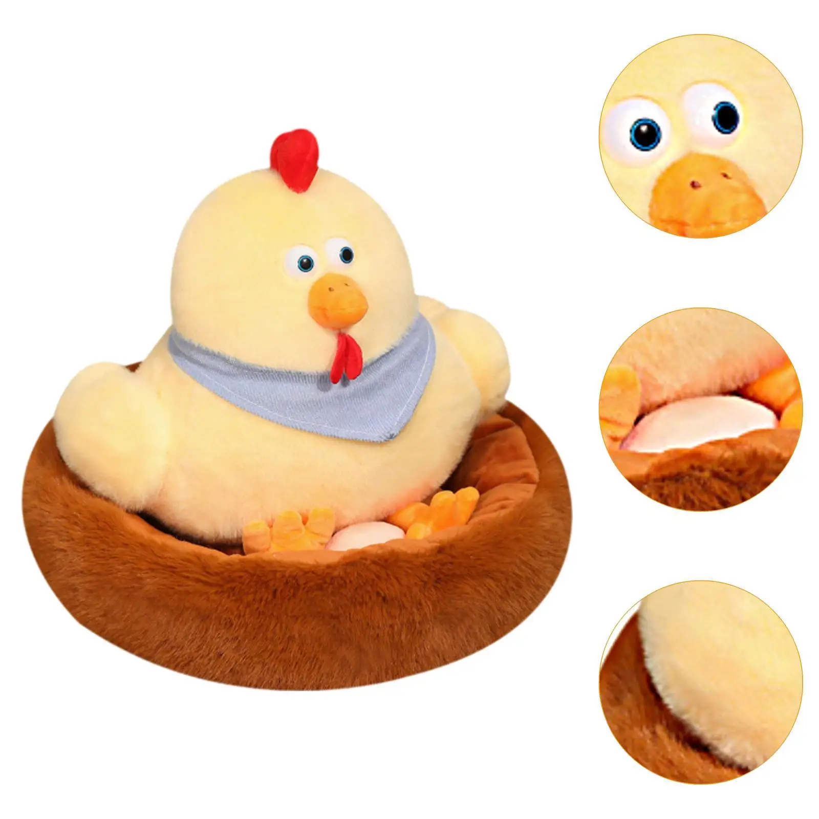 Pollo Coop de peluche de juguete, Animal relleno, muñeco de gallina ponedora para recuerdo de fiesta para niños