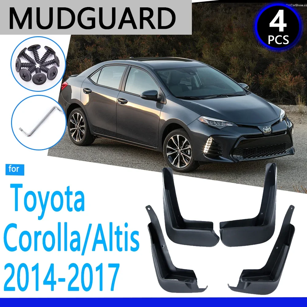 

Mudguards for Toyota Corolla Altis E170 2014 2015 2016 2017 Car Accessories Mudflap Fender Auto Replacement Parts