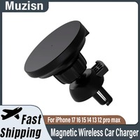 Upgraded 30W Fast Car Charging Magnetic Wireless Car Charger For iPhone 17-12 pro max mini Air Vent Car Phone Holder Stand