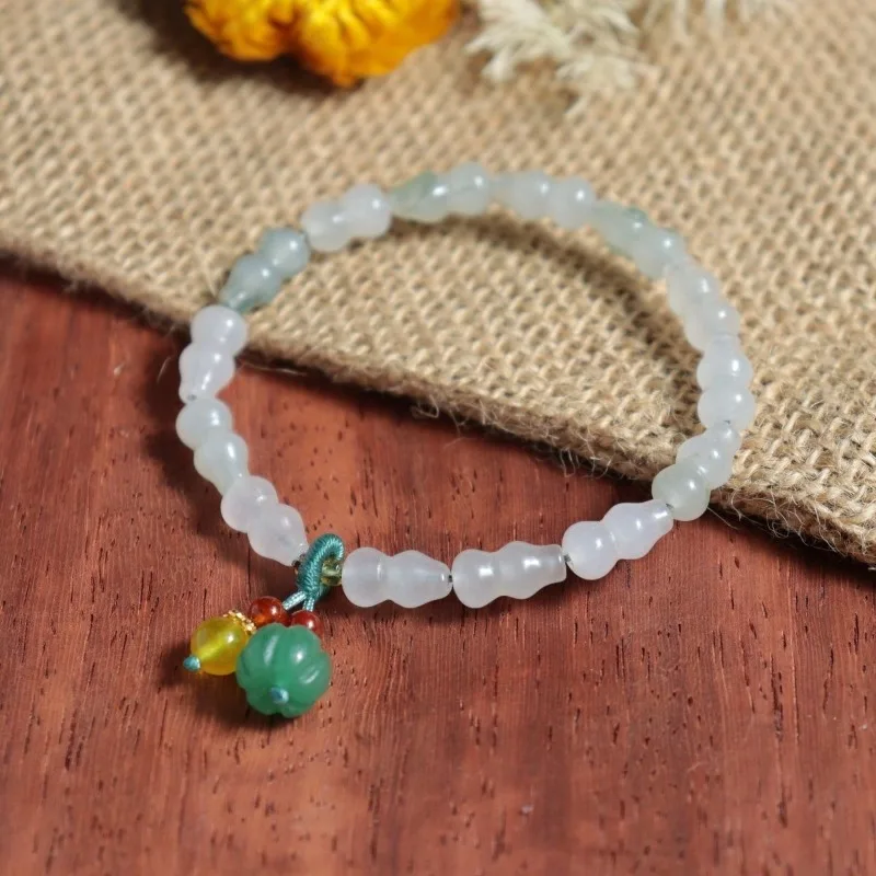 

Модный золотистый нефритовый браслет для мужчин и женщин