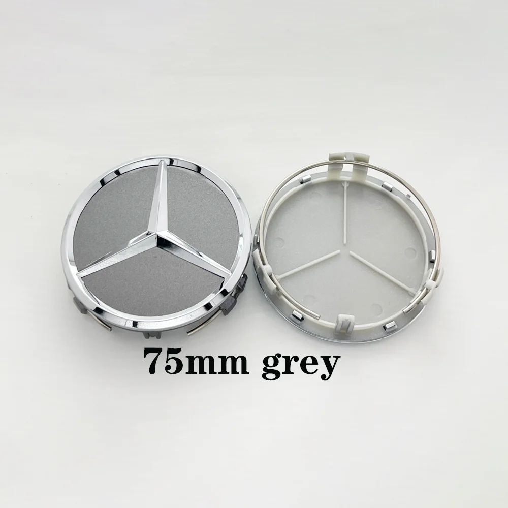 4pcs/Set 75mm For Mercedes Benz AMG W203 W206 W220 W205 W211 W212 Car Wheel Center Hub Caps Benz Emblem Tire Rim Covers