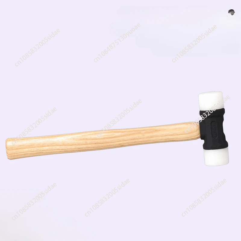 32mm / 35mm Nylon Hammer Leathercraft Carving Hammer with White Wax Wood Handle DIY Installation Hammer Repairing Tools