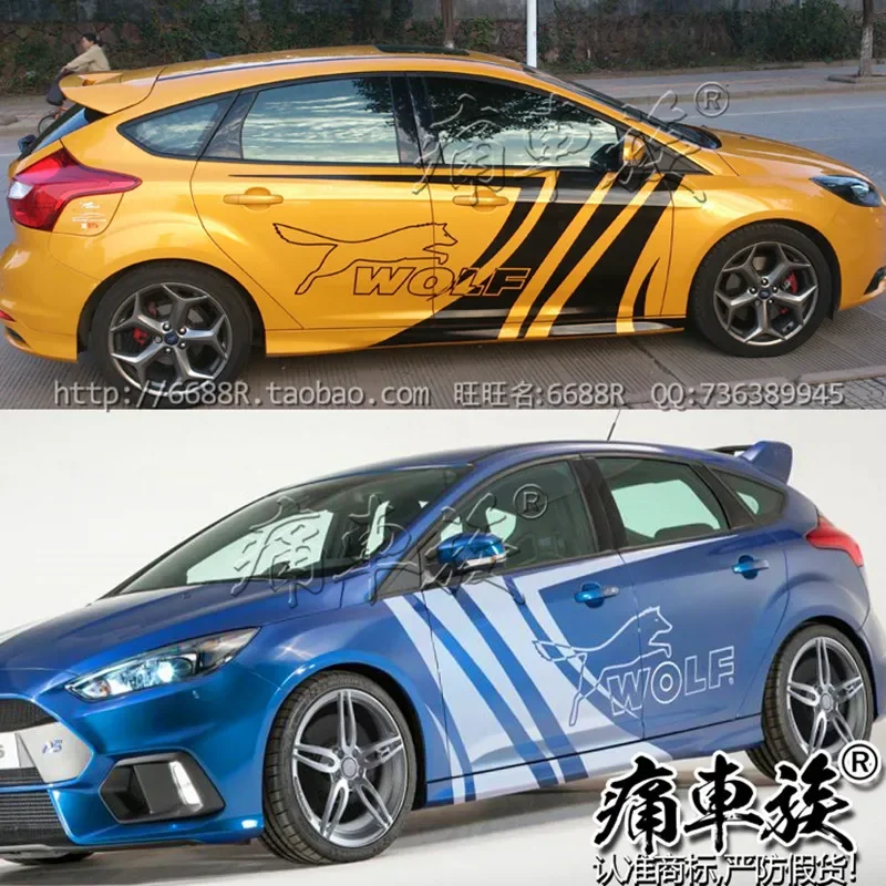 Car stickers For Ford Focus 2016 body appearance modified decorative WOLF Wolf vehicle Racing decals