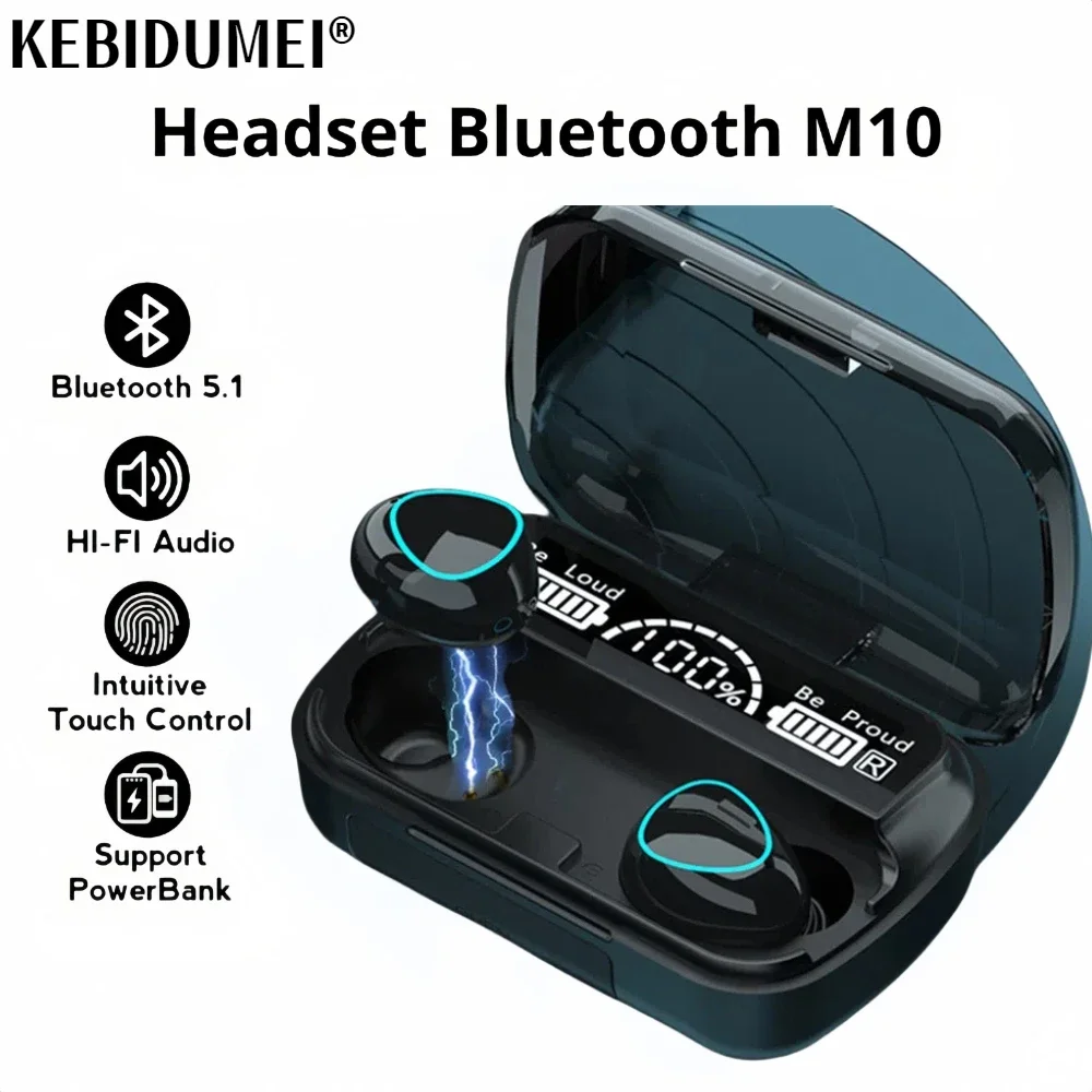 M10 Беспроводные наушники Bluetooth наушники водонепроницаемые наушники спортивные наушники для Huawei iPhone OPPO Xiaomi TWS музыкальная гарнитура