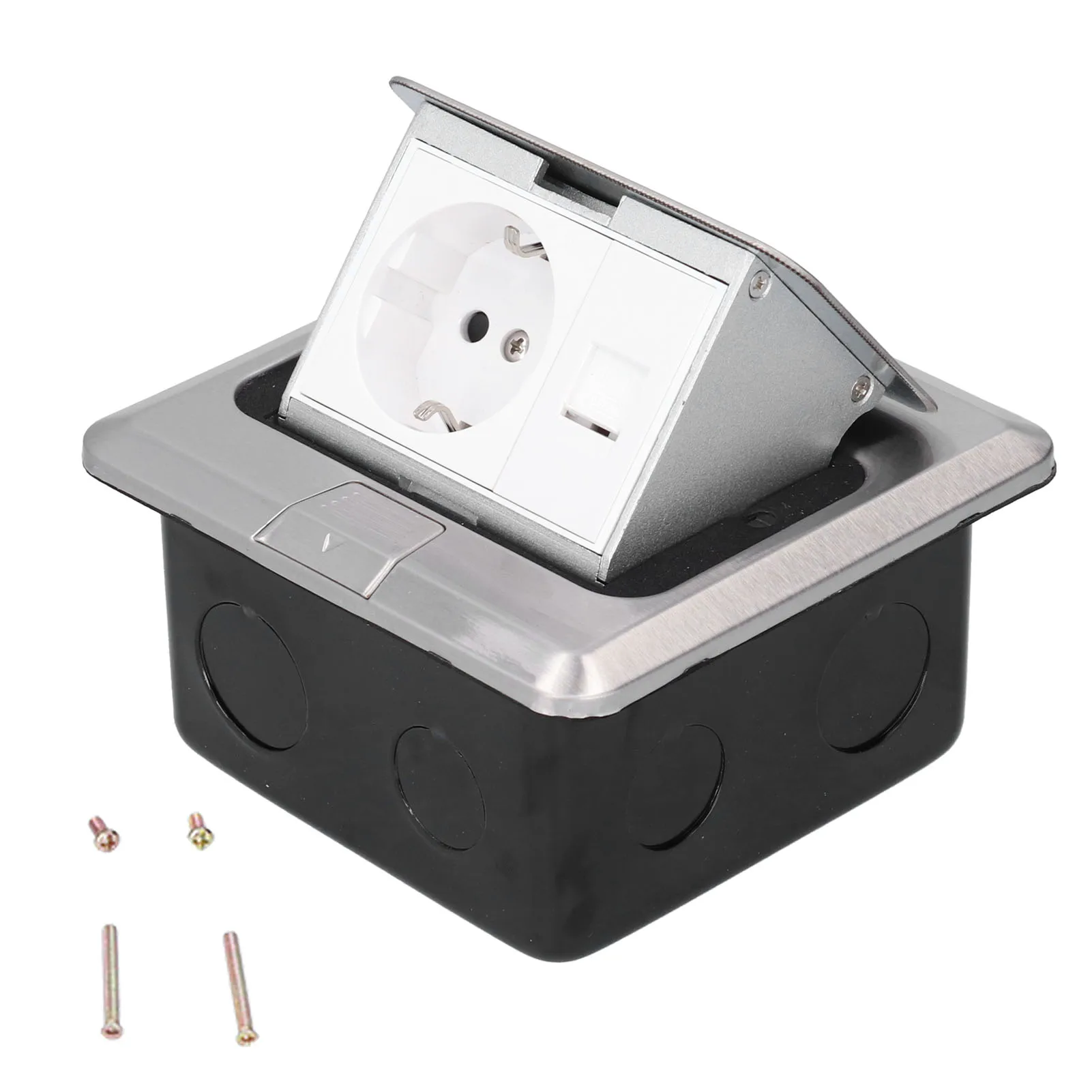 

Напольная розетка из нержавеющей стали стандартного размера, встраиваемая в пол, с инструментом для установки, AC 250V, EU