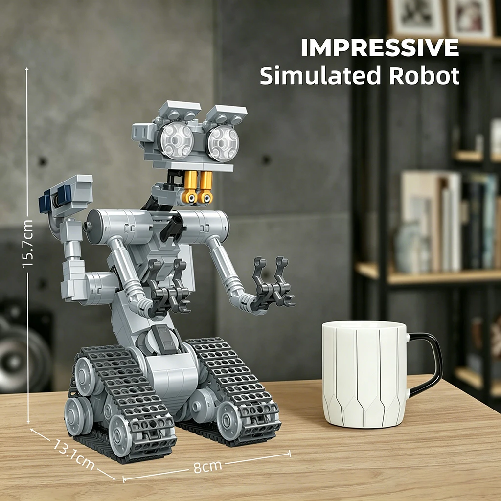 MOC Military Robot Model Building Block Kit Bricks DIY Construction Toy for Adult Collectors Cool Gift