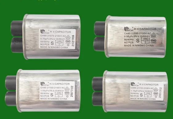 New ch85 2100v 0.7uf 2+2 small insert high voltage capacitor made in China for microwave oven