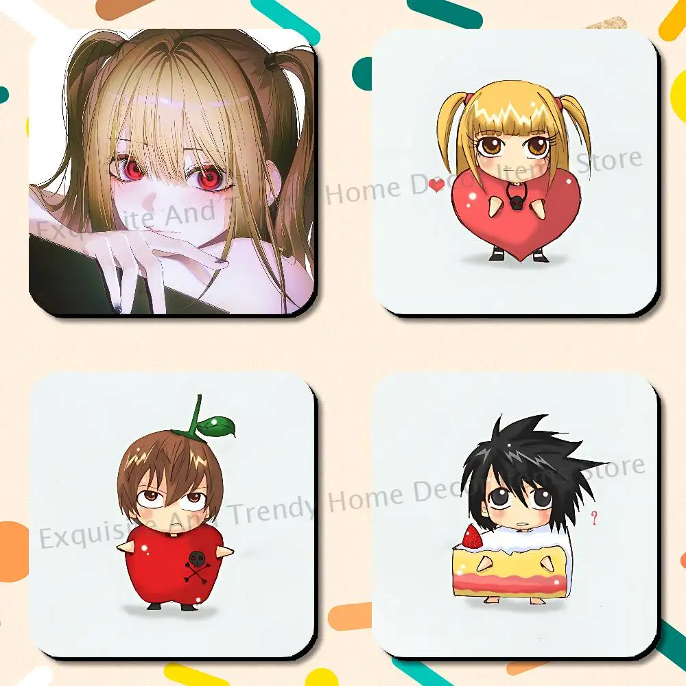 D-Death Misa L Yagami N-Note Portable Fridge Magnet 75x75mm Travel Souvenir Collectibles Kitchen Organizer IP merchandise