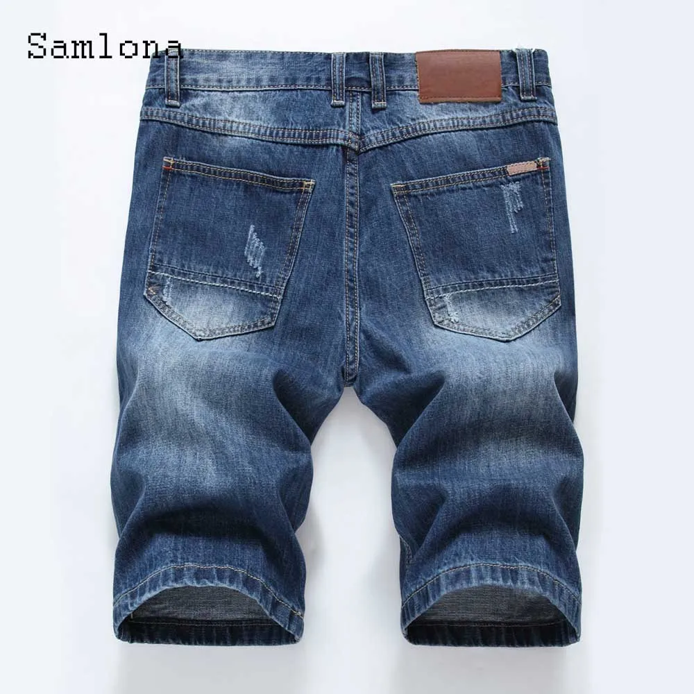 2023 Stylish simplicity Denim Shorts Mens Vintage Fashion Ripped Demin Half Pants Men Casual Basic Short Jeans Male Streetwear