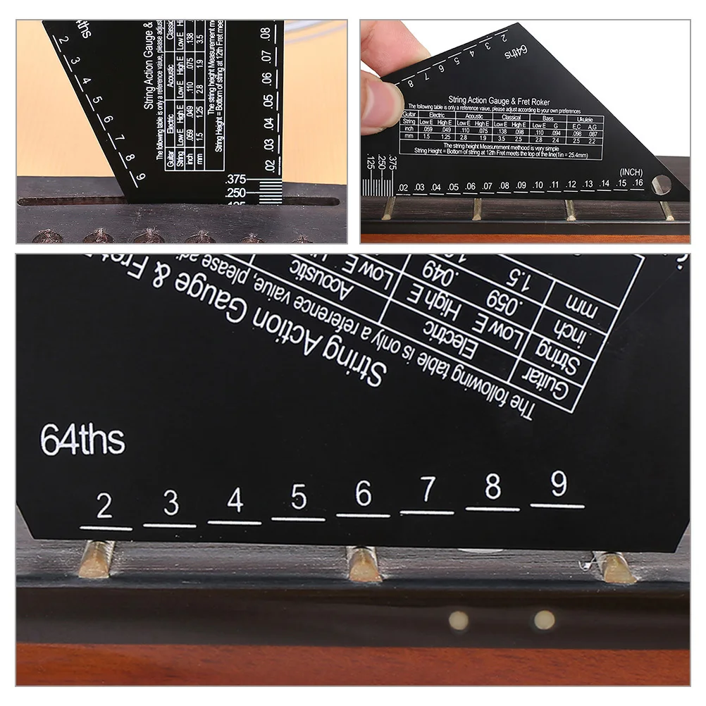 

Guitar Feeler Gauge String Ruler Electric Acoustic Height Measuring Instruments