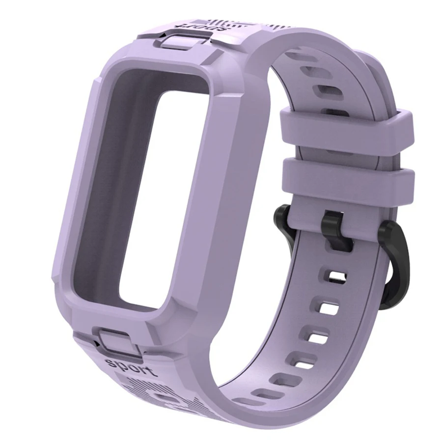 Siliconen bandje + hoesje voor Xiaomi Smart Band 9 8 Active Smart Watches accessoires armband voor Redmi Band 3/2 bandje met hoesje