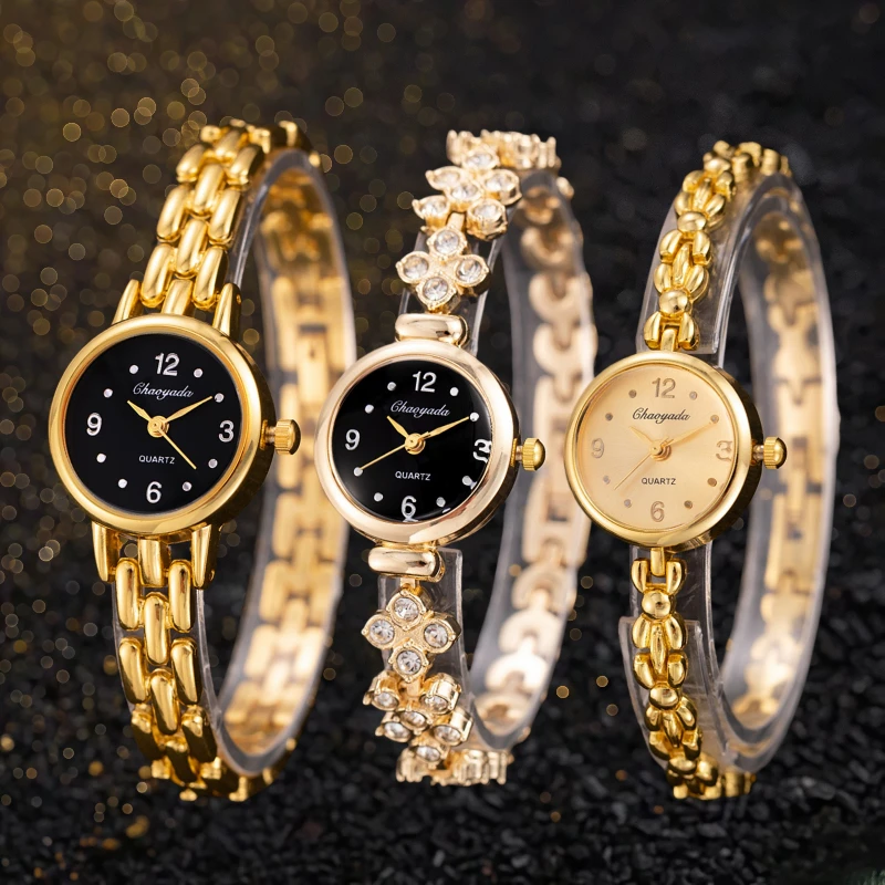 

Новые женские часы с маленьким циферблатом, модный браслет со стразами, кварцевые часы для женщин, роскошные наручные часы, подарок, Relojes Para Mujer