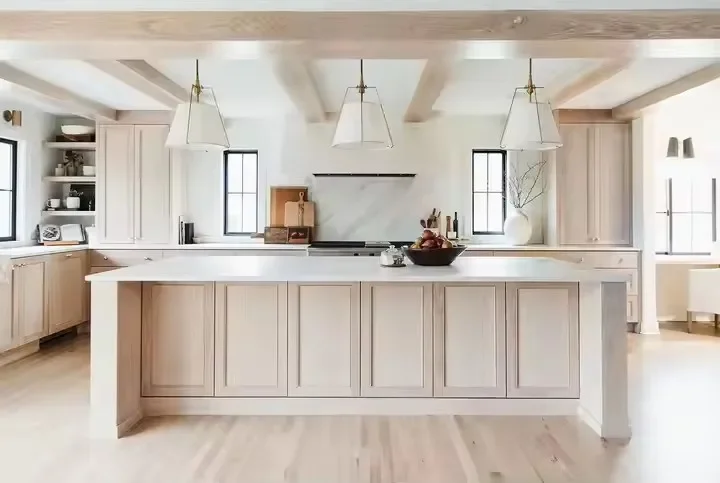 %j& Vermont Customized Oak Cherry Solid Wood Kitchen Cabinets Contemporary Design for Indoor Space New Color Options Available