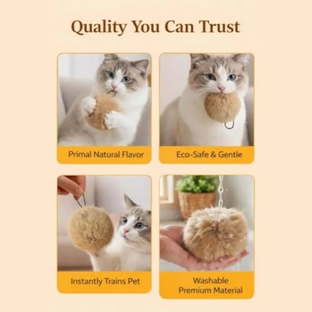 Fluffy Rabbit Fur Cat Toy 3