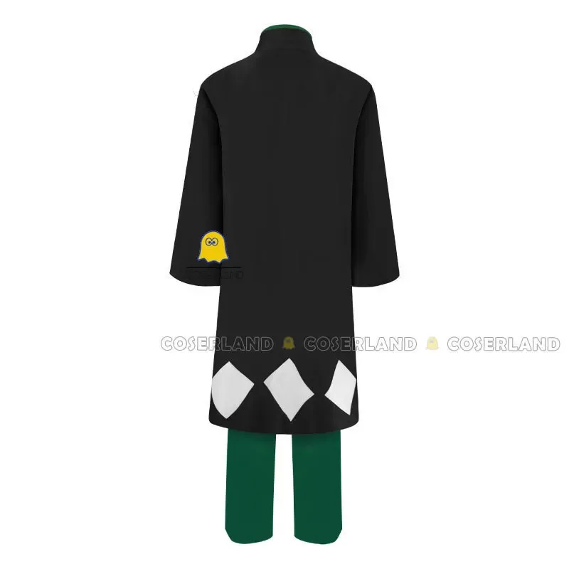 

CyAnime Bleach Urahara Kisuke Косплей Костюм Парик Черный Зеленый Плащ Хаори Наряд Панама Вентилятор Тысячалетняя Кровь Война для Мужчин