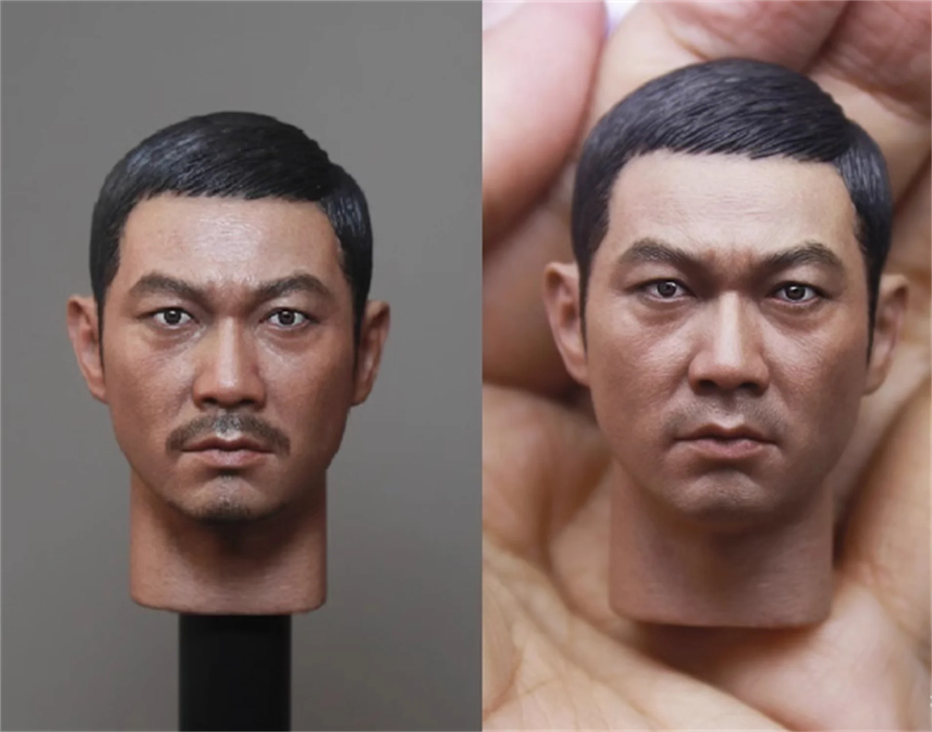 TM017AB Asia Soldier Male Head Carving Sculpt   1/6 Soldier Movie Model For 12'' Action Figure Body Doll   TOys Collection