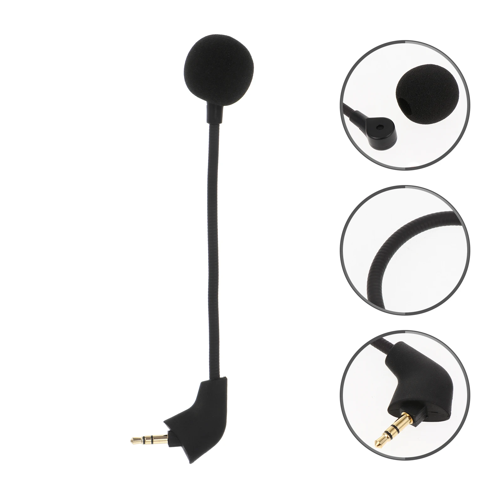 

Gaming Headphone Microphone In-Line Noise Reduction Flexible Mute Webcast Live Streaming Computer Audio Speaker For Home Office
