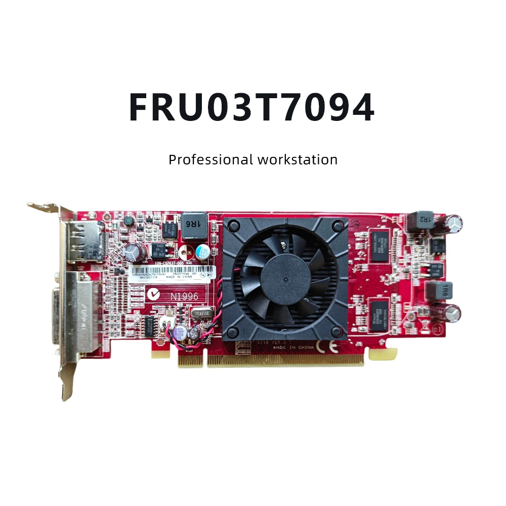 FRU03T7094 ATI Radeon HD 7350 512 MB GDDR3 64 بت بطاقة الرسومات دعم HDMI DVI VGA للكمبيوتر المكتبي