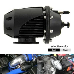 Car Universal Turbocharge Turbines Blow Off Valve Aluminum Exhaust Pressure Relief Valve w/ Adapter Turbocharger Blow-Off Valve