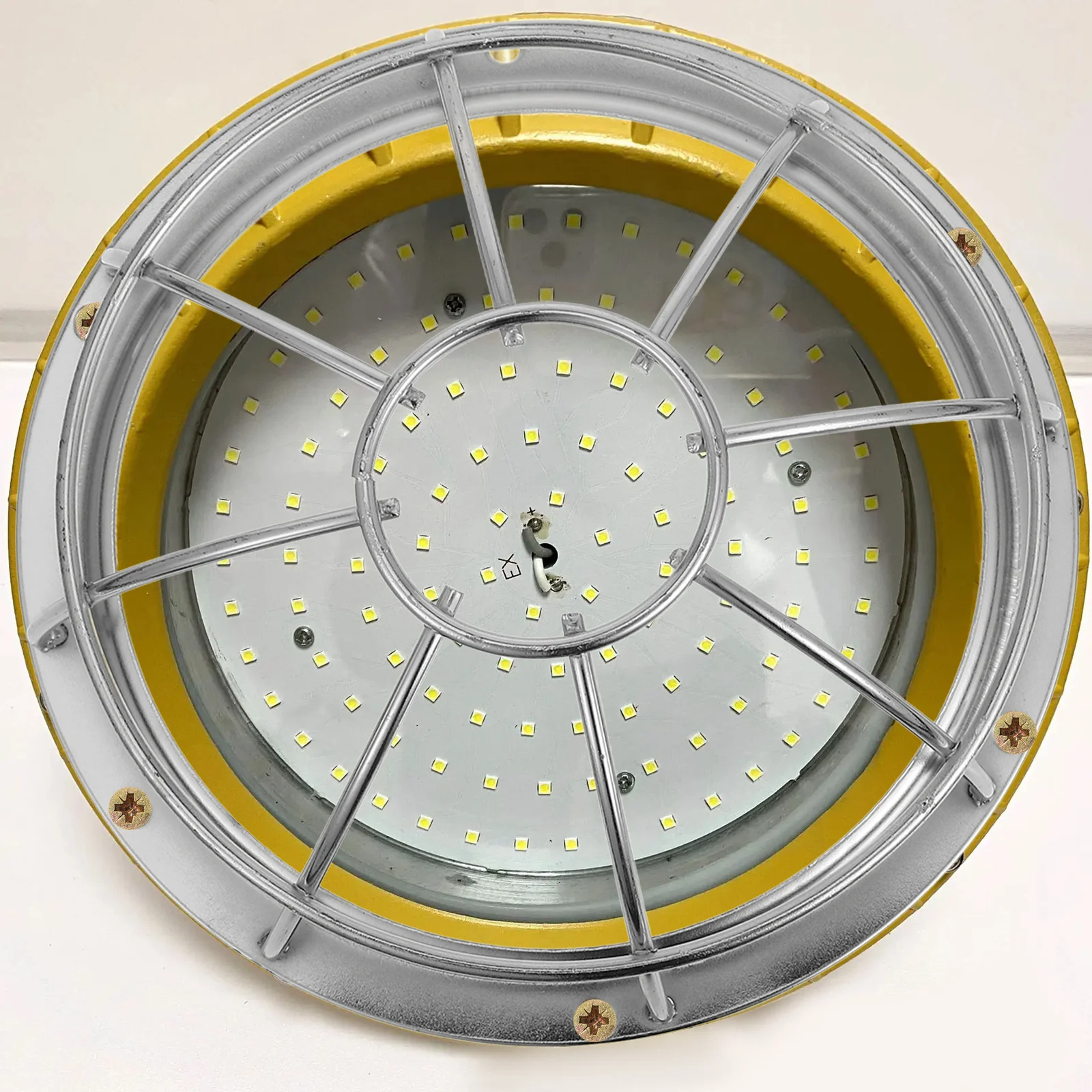 

1pc Ceiling Lamp Shade Frame Iron Wire Lampshade Guard Light Protective Cover Explosion-Proof Bulb Guard Sturdy Metal Fixture