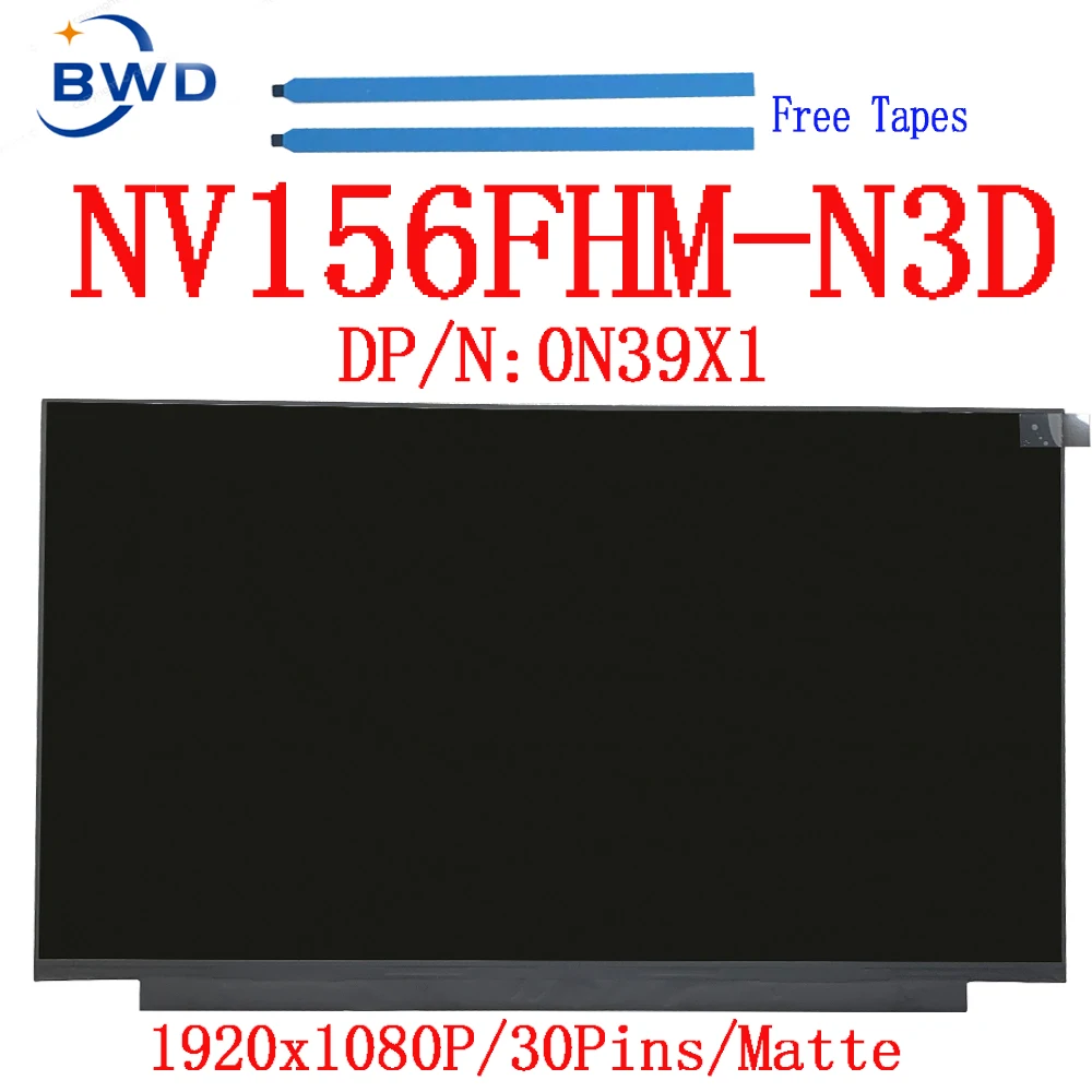 Dp/N 0T1WD3 0PN8P2 0N39X1 Voor Dell G3 15 3590 Inspiron 5501 5502 7580 7570 NV156FHM-N3D Ips Lcd-scherm display 30 Pin