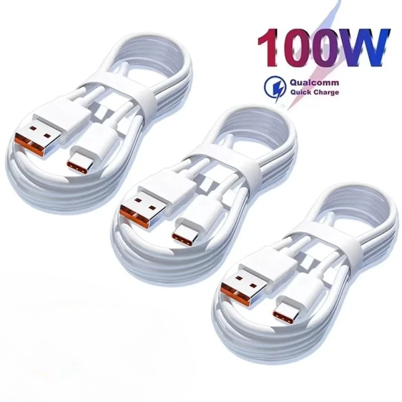 

1 шт., 6A, 100 Вт, кабель для сверхбыстрой зарядки типа C, кабель для передачи данных для Samsung, Huawei, Xiaomi, Redmi, USB-кабели для быстрой зарядки, USB-C кабели