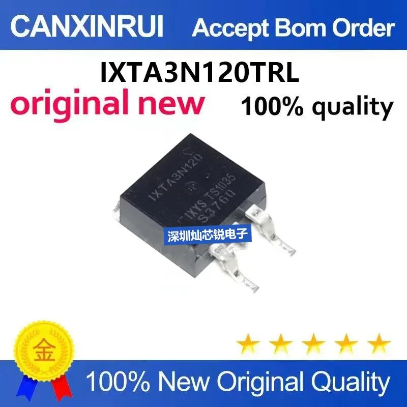 (5-100pieces)Brand New Original IXTA3N120TRL IXTA3N120 TO-263 N-Channel MOSFET 1200V