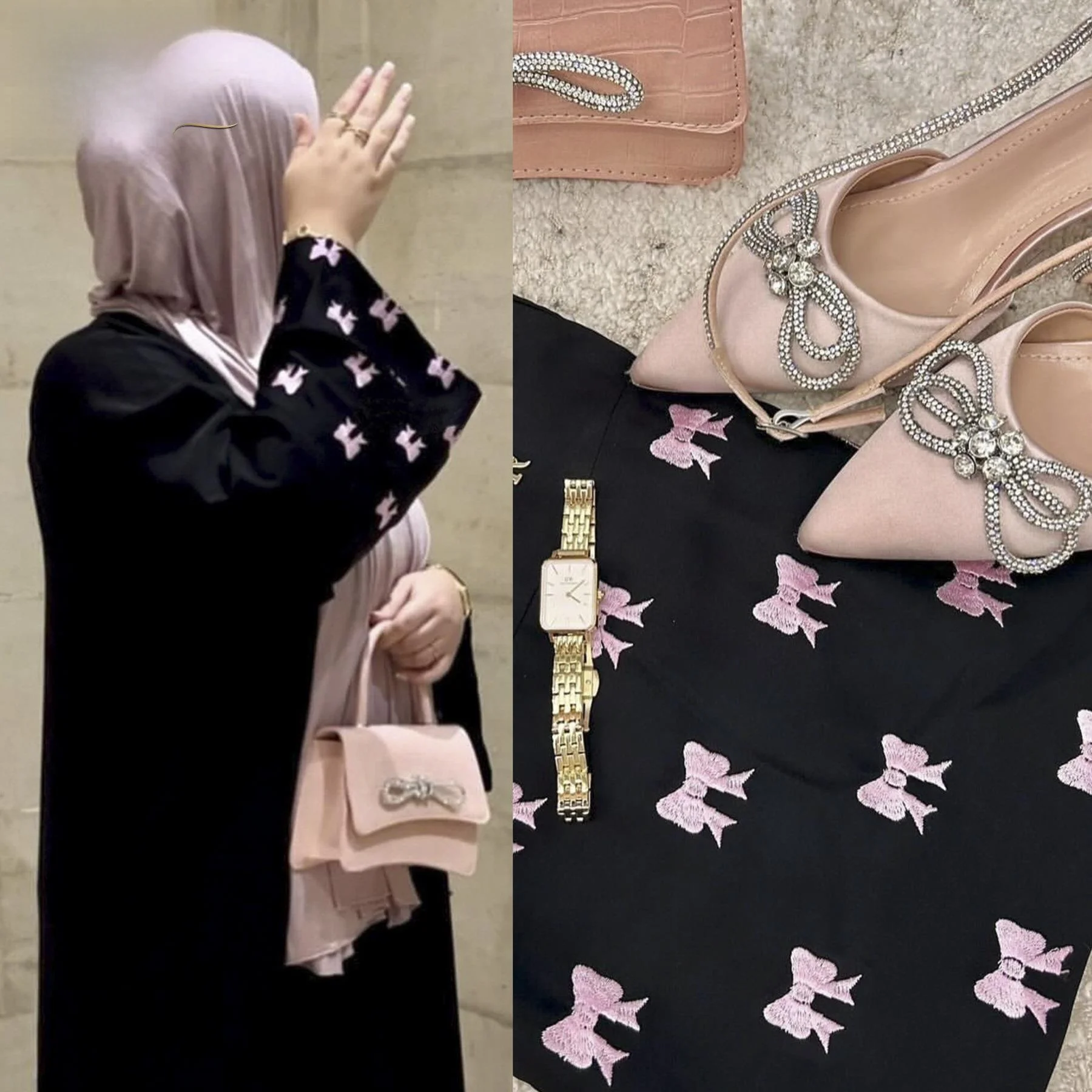 

Exquisite Embroidered Dr Robe Abuaya LR826 for Dubai Par Long Sve Autumn Chinese Made Ele Women's Faion