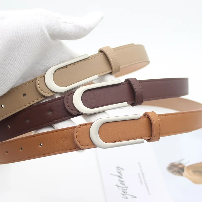 

2022 Leather For Women C Buckle Jeans Fashion Belts High Quality Waist Strap Designer Female Ladies Waistband All-match Girdle