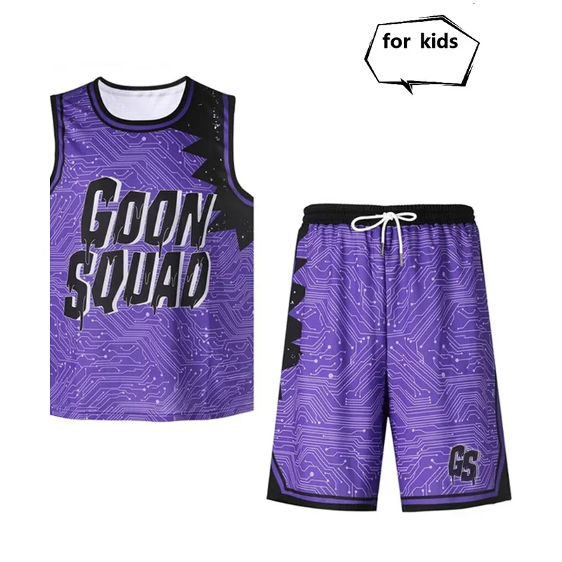 Space-Jam Basketball Jersey Tune-Squad #6 James Top Shorts Goon Squad Cosplay Costume Movie A New Legacy Basketball Uniform