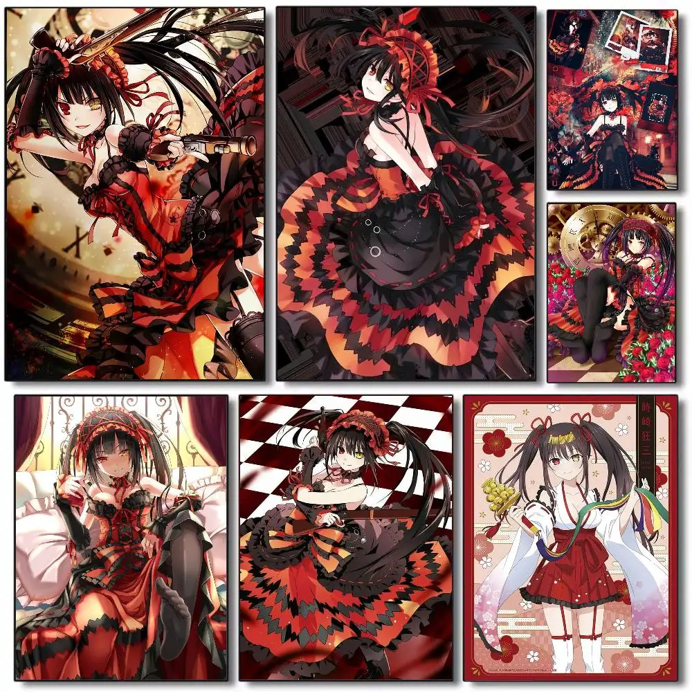 

Game animecharactersT-TokisakiKurumi Poster HD art poster for home living room bar office decoration sticky, waterproof