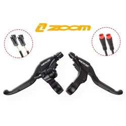 ZOOM E-Bike Scooter elettrico Leva freno bici JULET / Quadrato 2 pin magnetico con campanello per linea bicicletta Freni a tamburo Freno V / C