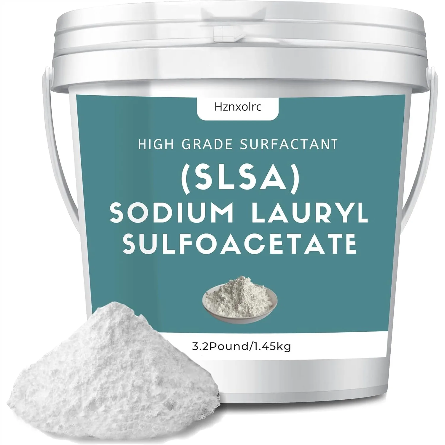 SLSA Powder for Bath Bombs 3.2lb, Premium Sodium Lauryl Sulfoacetate, Gentle Skin Bubbles