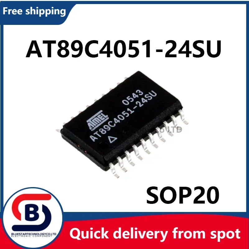 

Free Shipping 10-50pcs/lots AT89C4051-24SU AT89C4051 89C4051 SOP20 Quick delivery from spot
