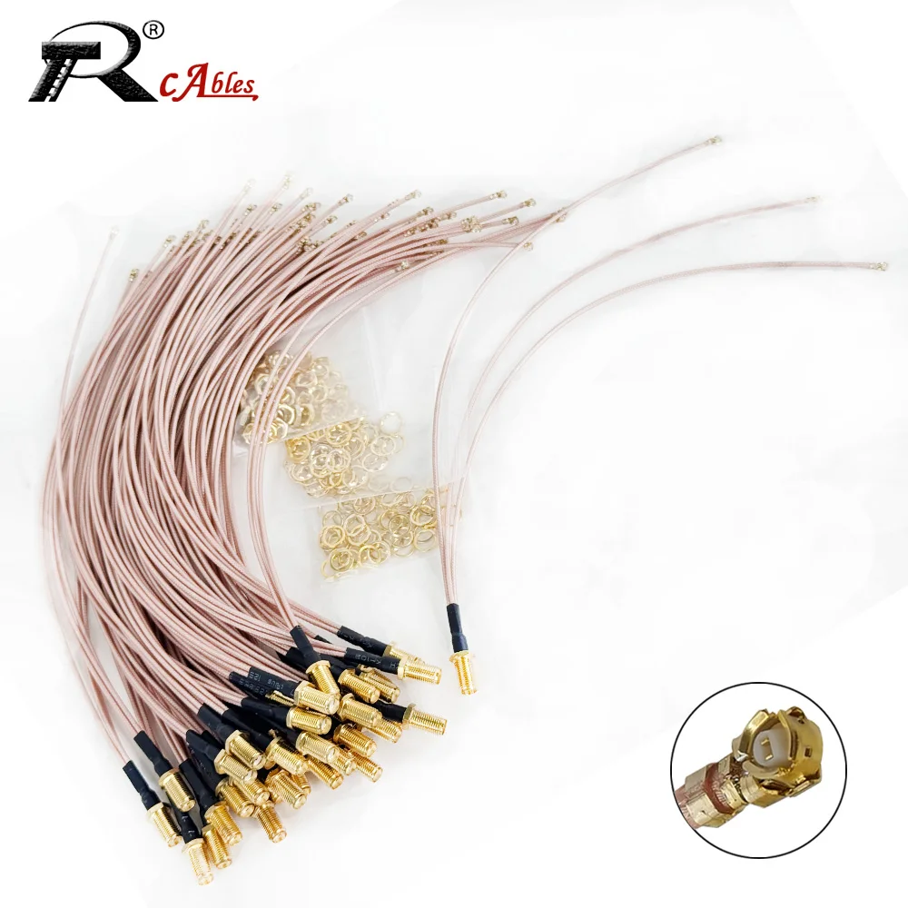 1PC SMA Female to 3 u.FL  MHF Female Jack 1 to 3  Triple Splitter RG178 Cable Pigtail WIFI Antenna Extension Cable Jumper