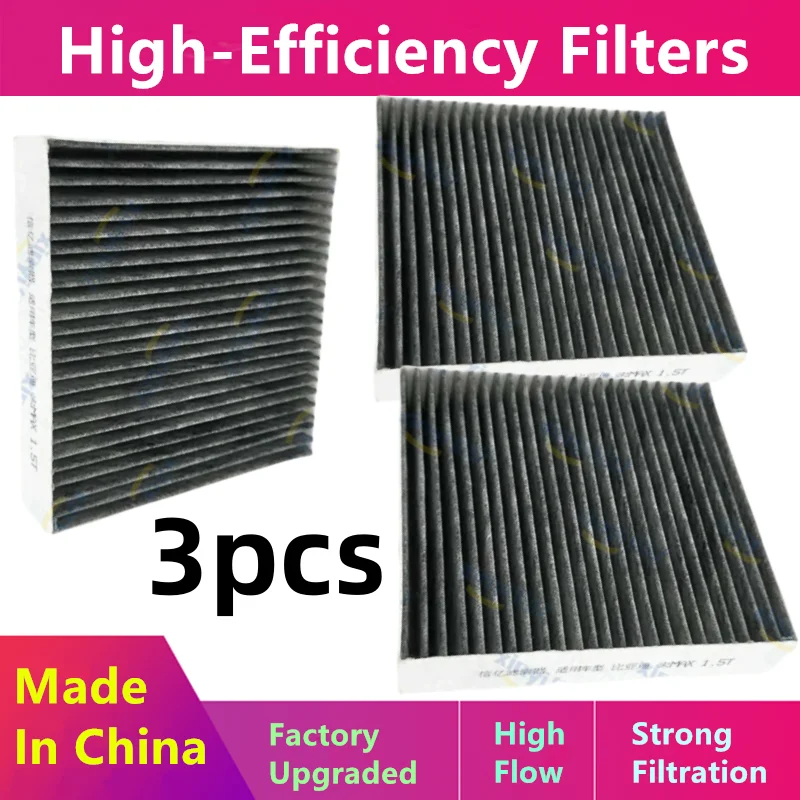 3pcs/For Roewe I6 Max Imax8 E50 Ei5 Marvel X Ev Electric Vehicle Cabin Air Filter/Auto Parts