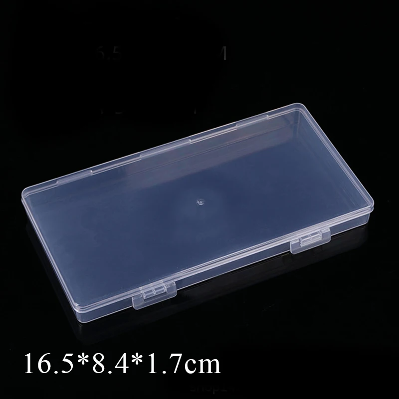 Plastic Box Transparent Jewelry Organizer Sample Box Small Tool Storage Box Nail Enhancement Tool Box Mobile Phone Repair Case