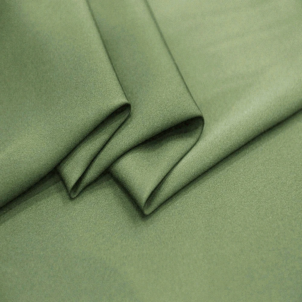 Custom Brand Fabric Stretch Silk Double Georgette Pure Mulberry Silk Fabric High Quality Luxury Material For Sewing 21078