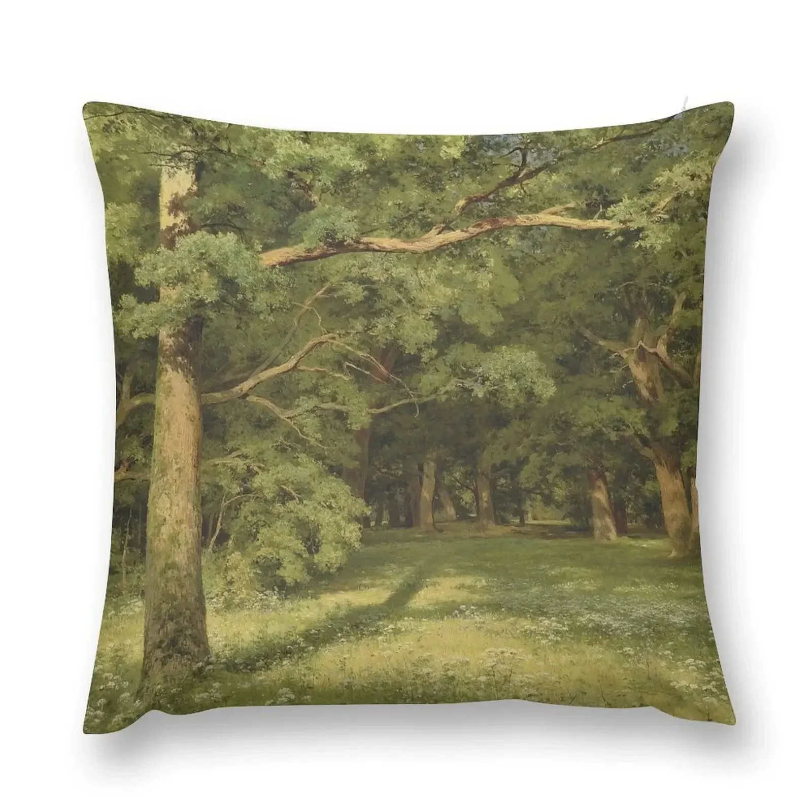 

The Forest Clearing, 1896 - Ivan Shishkin Throw Pillow christmas decorations for home 2025 Embroidered Cushion Cover pillow