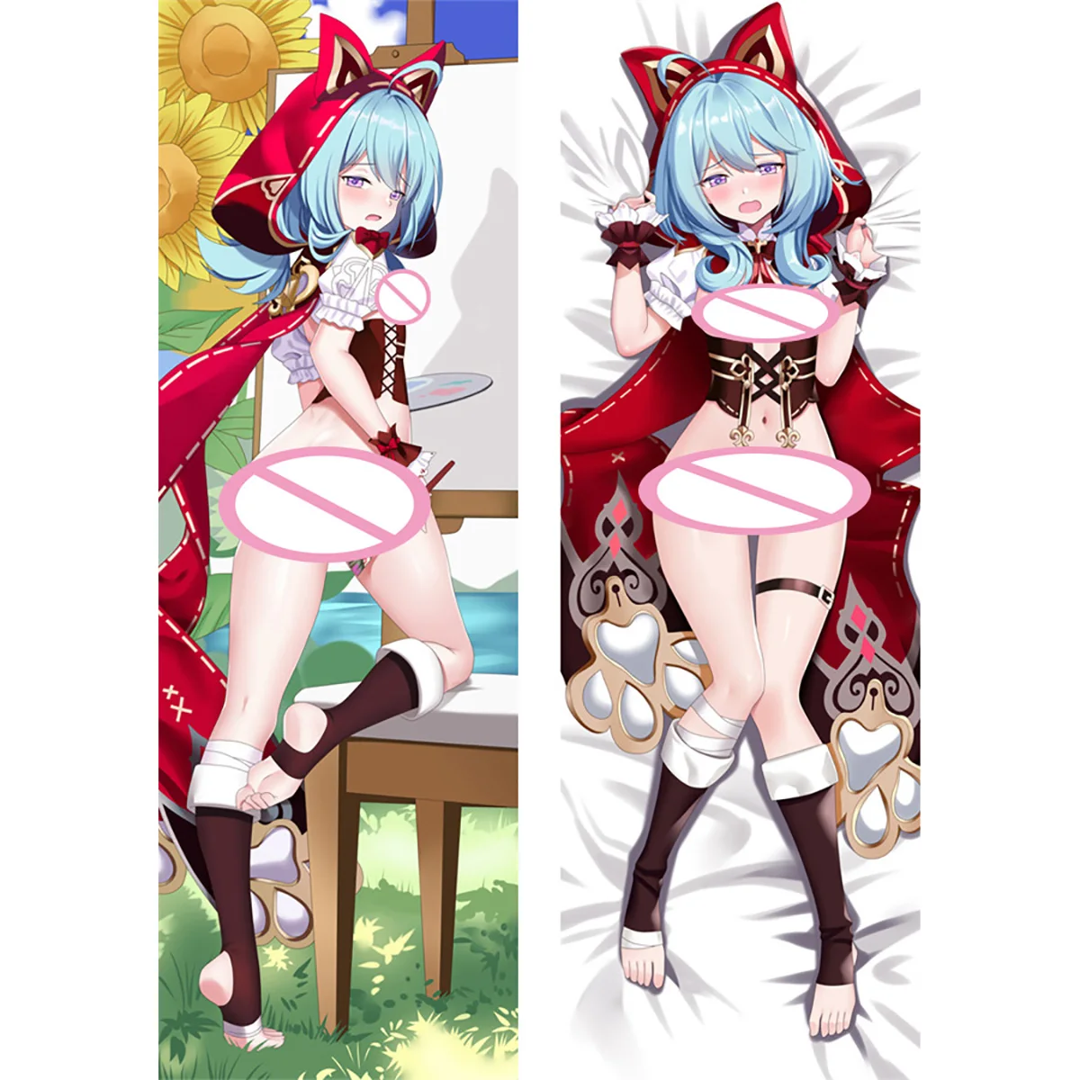 

HOUKAI GAKUEN Griseo Dakimakura Waifu 2WAY Hugging Body Pillow Case Gift Anime Sexy Pillow Case Otaku Cushion Cover