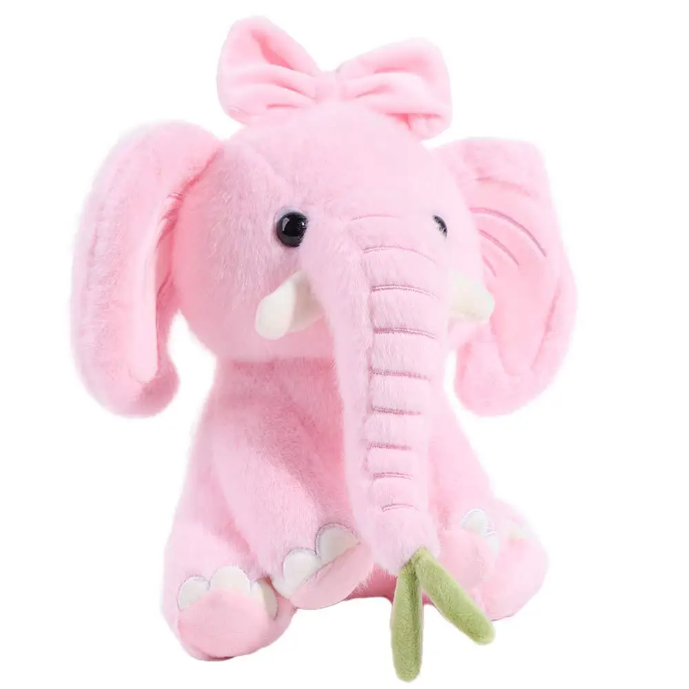 Para niños Linda corona elefante creativo relleno dibujos animados elefante Plushie dibujos animados Kawaii Animal relleno niños y niñas