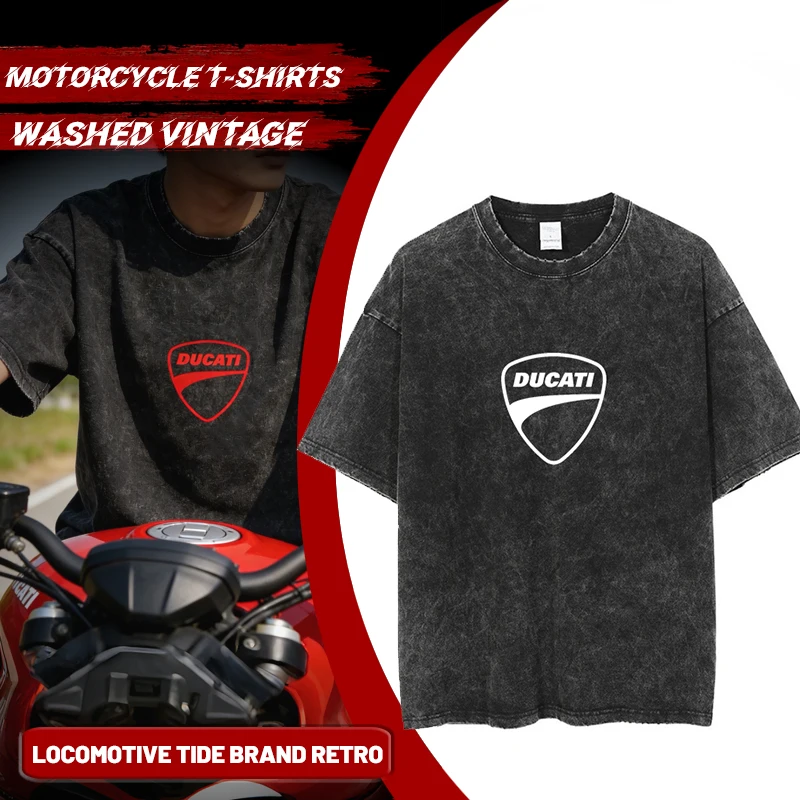 

Футболка с принтом высокого качества для DUCATI Diavel Superleggera V4 V2 Scrambler MONSTER 959 1199 1299 Panigale 848 /EVO 1198/S/R