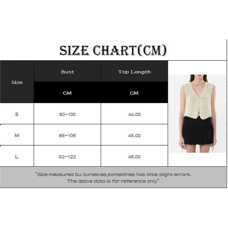 Women Knitted Hollow Cropped Camis y2k Aesthetic V-Neck Button Tank Tops Sleeveless Vintage Camisole Harajuku Streetwear