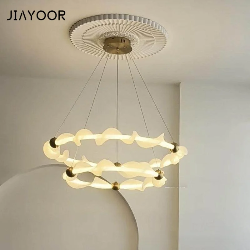 

French style living room pendant light retro medieval style bedroom lamp luxury dining room circle duplex building pendant light