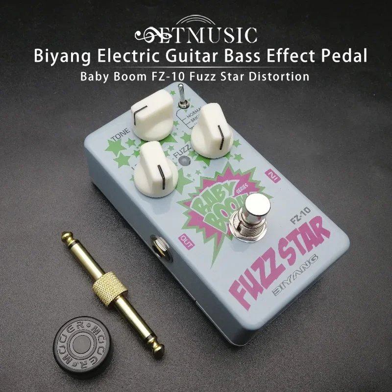 Biyang Baby Boom Guitar Bass Effects Pedal Fuzz Star Distortion FZ-10