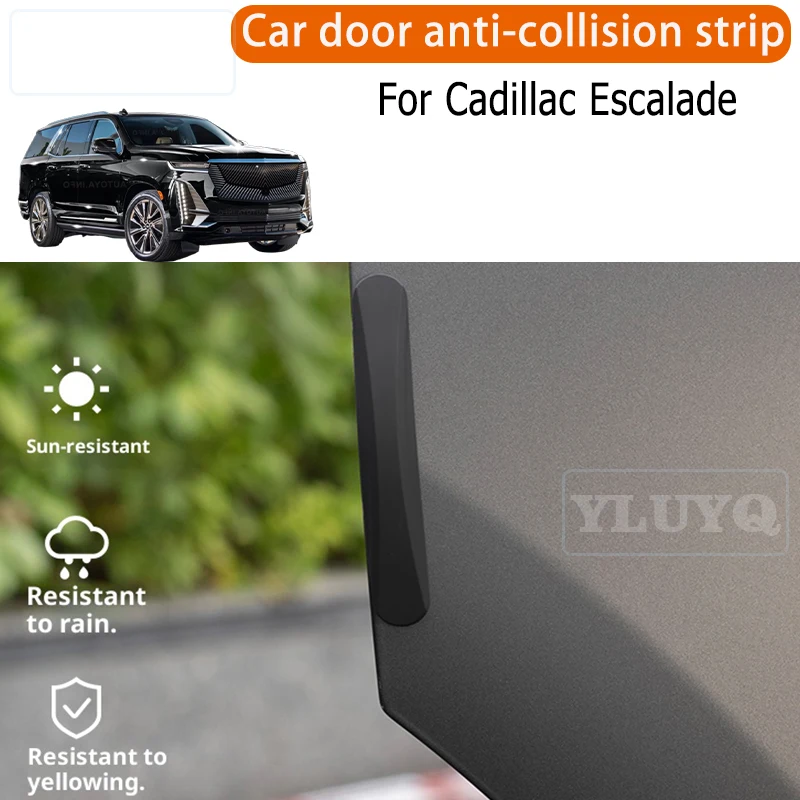 

For Cadillac Escalade door anti-collision strips, scratch-resistant, car exterior accessories