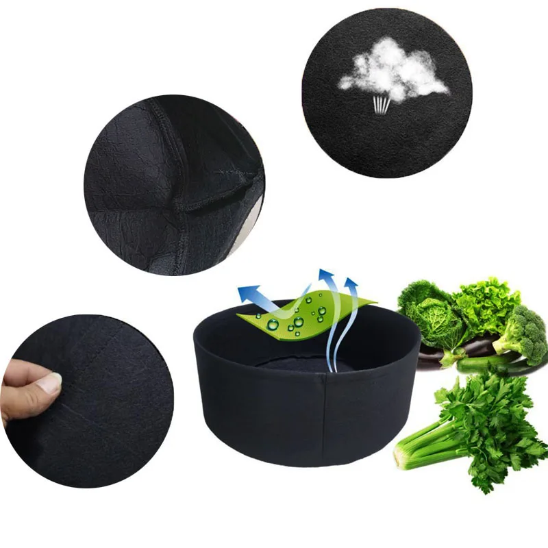 80x30cm garden fabric pots for garden beds plant vegetable bags grow pots seed growing eco friendly gardening tools Non-Woven Q1