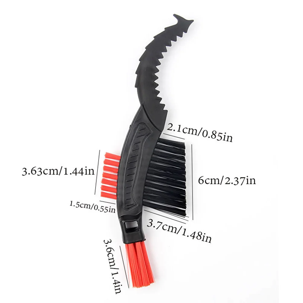 

3 in 1 Bike Chain Brush Set Red Professional Chain Cleaner Cleaning Tool for Bike Car Tyre Wash Travel Use Tyre Cleaner