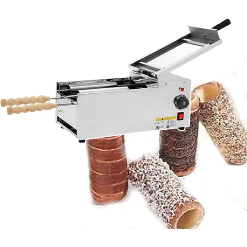 

110V Electric Chimney Cake Machine with Stainless Steel Bars for Professional Baking
